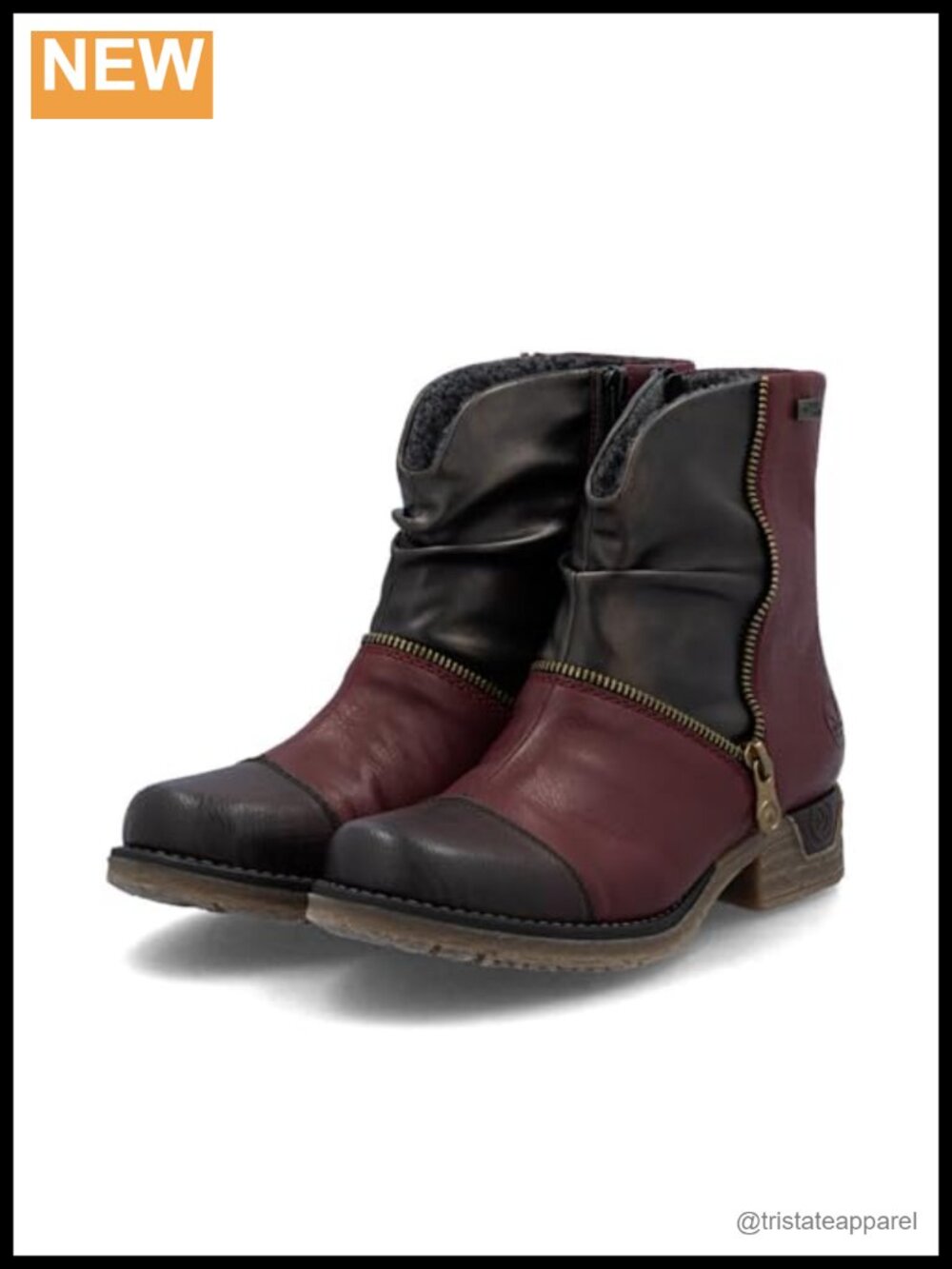 Ankle Booties Zip Closure Faux Leather Women's Boots